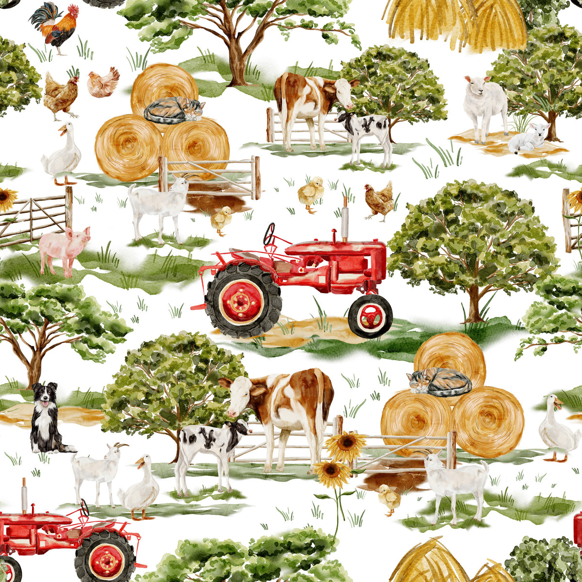 Farm Animals Wallpaper⁠ in your room — zoomed