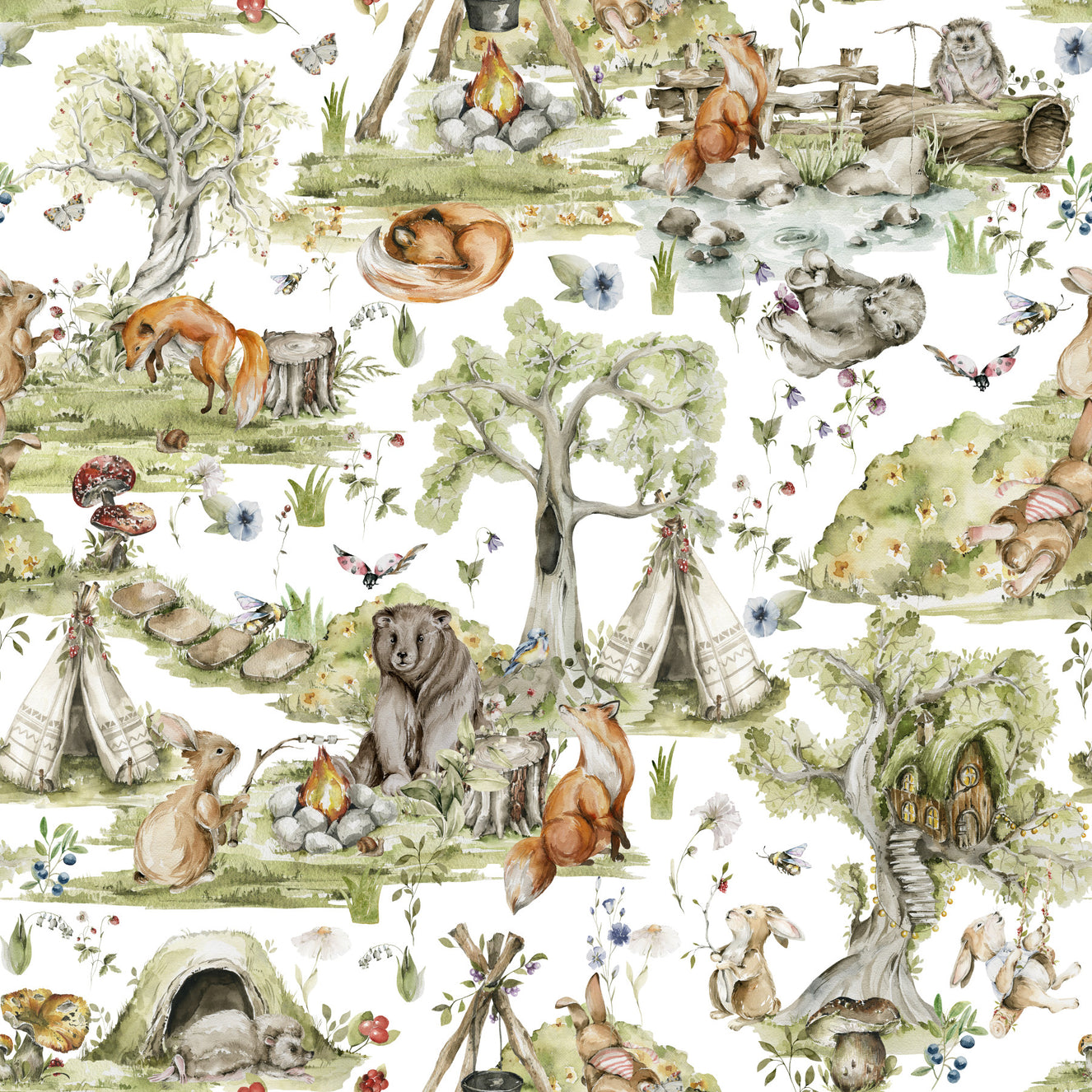 Woodland Wonders Wallpaper⁠