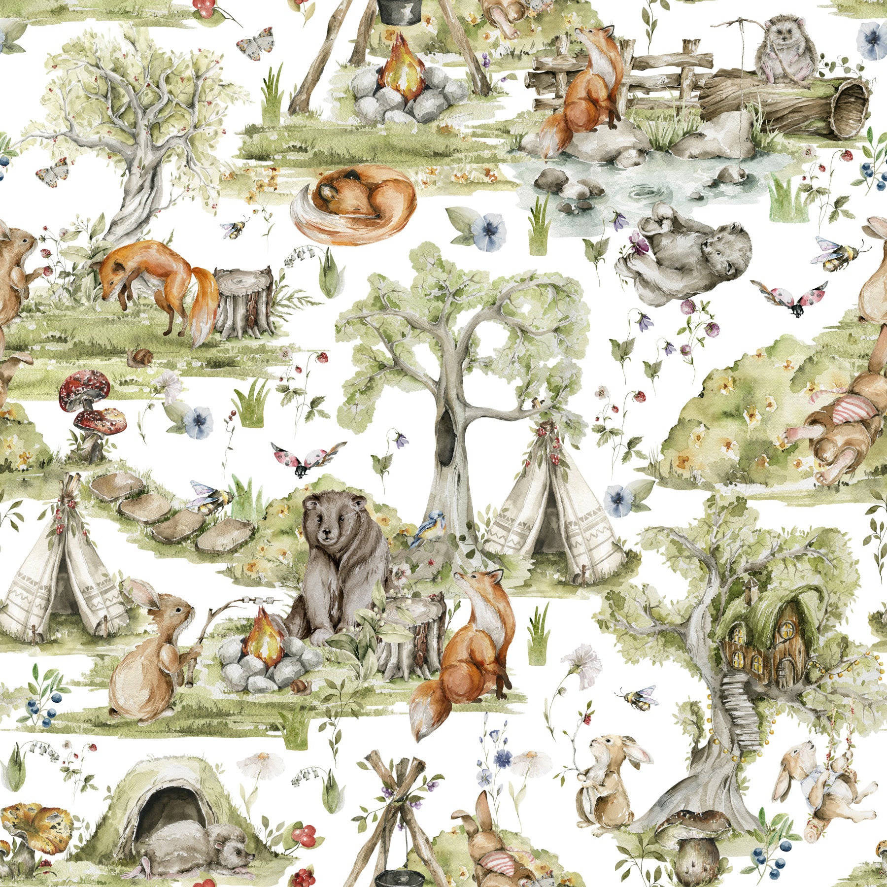 Woodland Wonders Wallpaper⁠