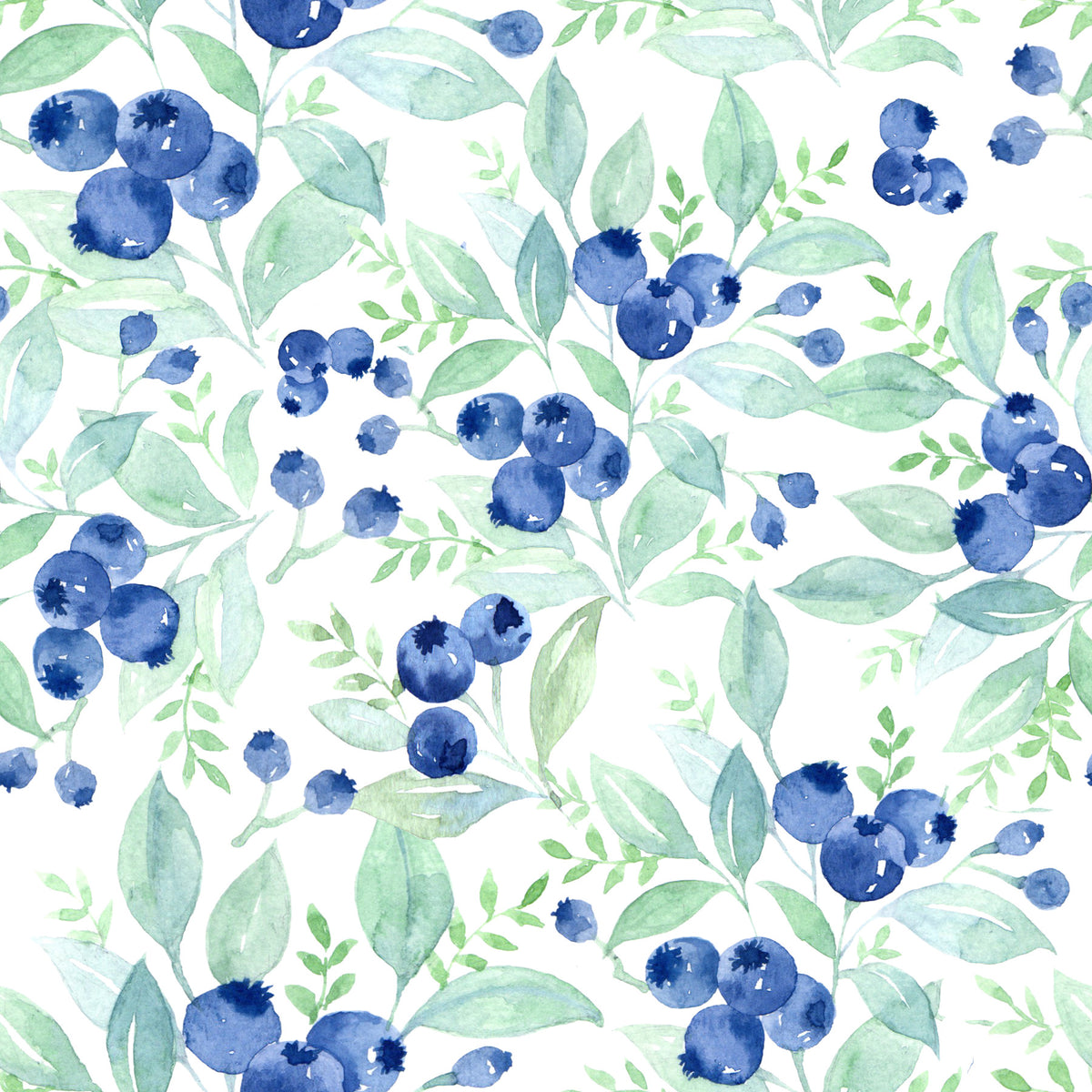 Berry Bliss Watercolor Wallpaper⁠ in your room — zoomed