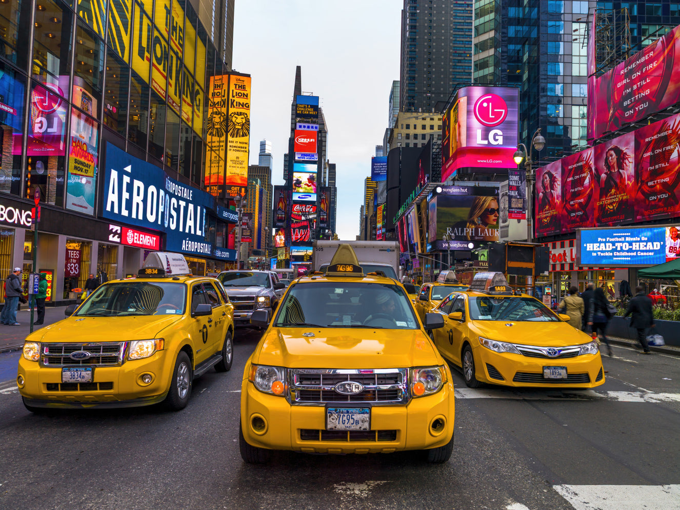 Times Square Rush Wall Mural