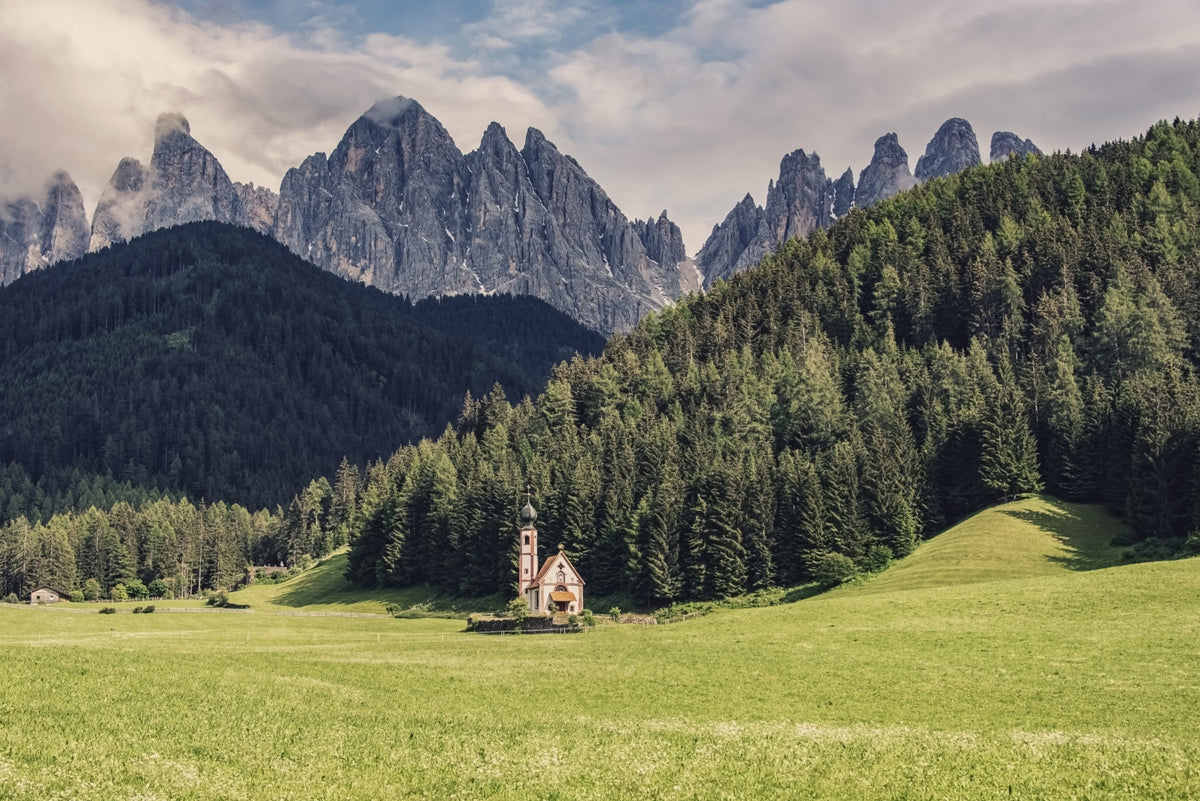 Alpine Chapel Vista Wall Mural