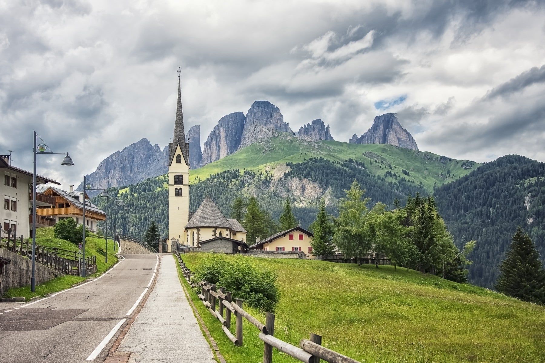 Italian Alps Vista Wall Mural