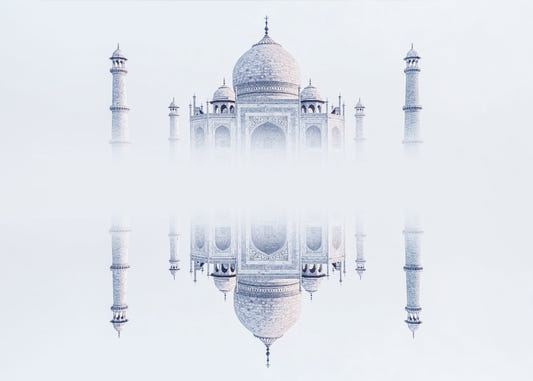 Taj Mahal Mirage Wall Mural