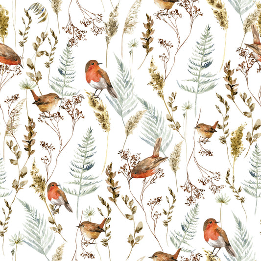 Winter Robins' Song Wallpaper⁠
