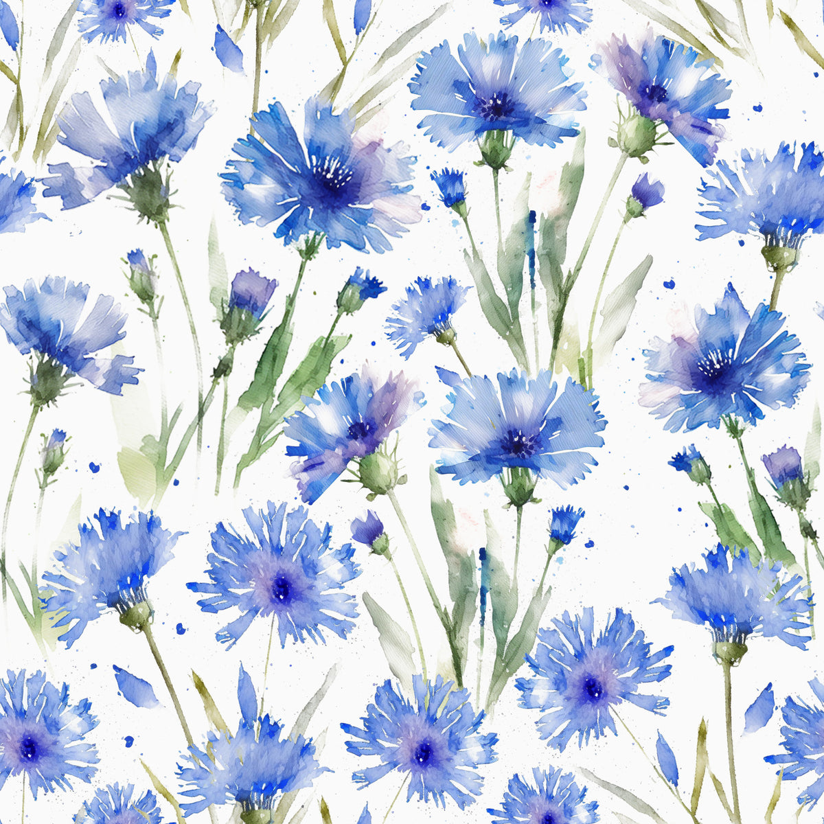 Blue Cornflower Dream Wallpaper⁠