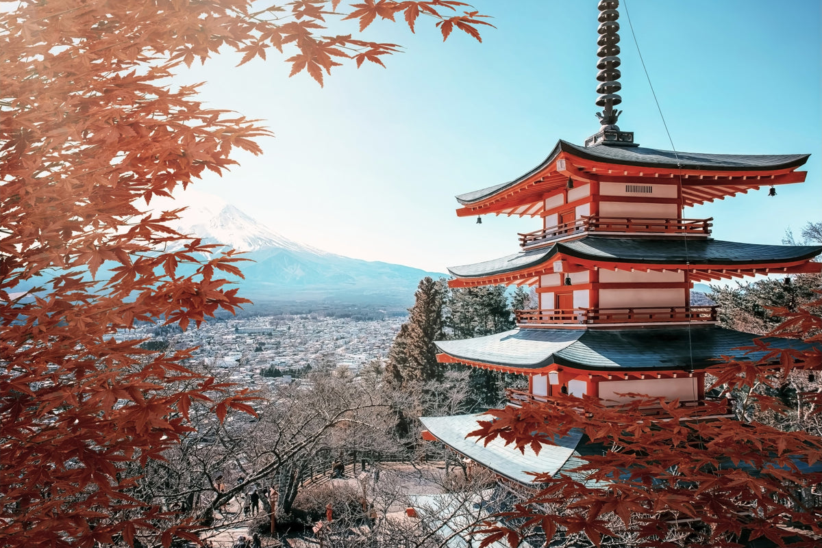 Fuji's Autumn Hues Wall Mural