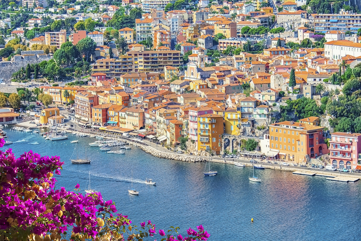 Coastal Village View Wall Mural in your room — zoomed
