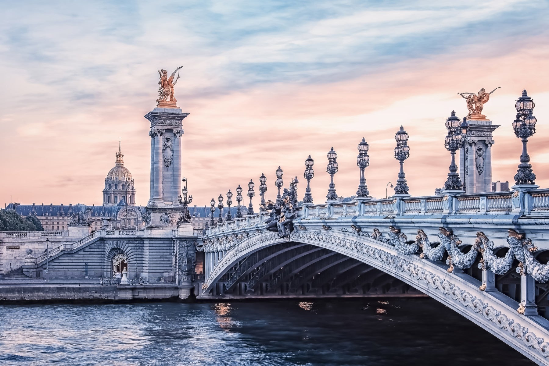 Parisian Bridge Dream Wall Mural