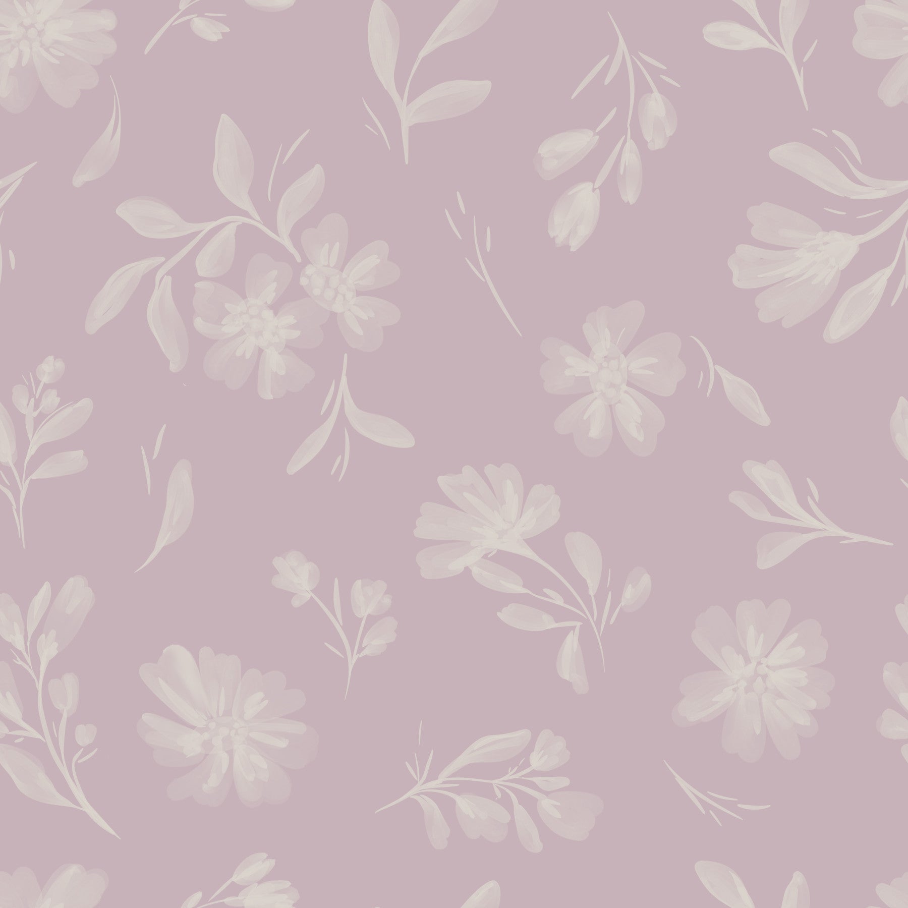 Pink Whisper Florals Wallpaper⁠