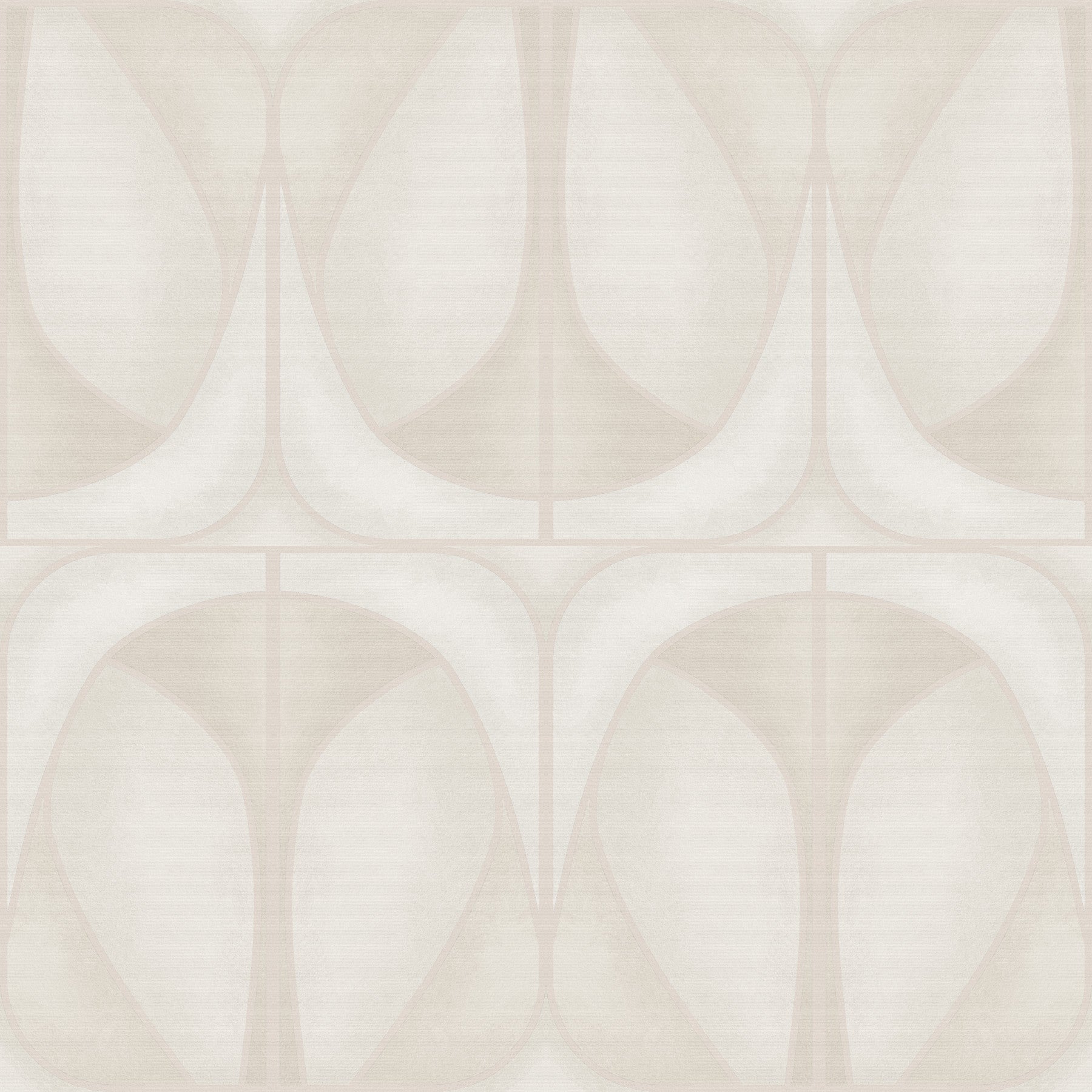 Softy Dèco Geometries -  Cloud Dancer Wallpaper⁠