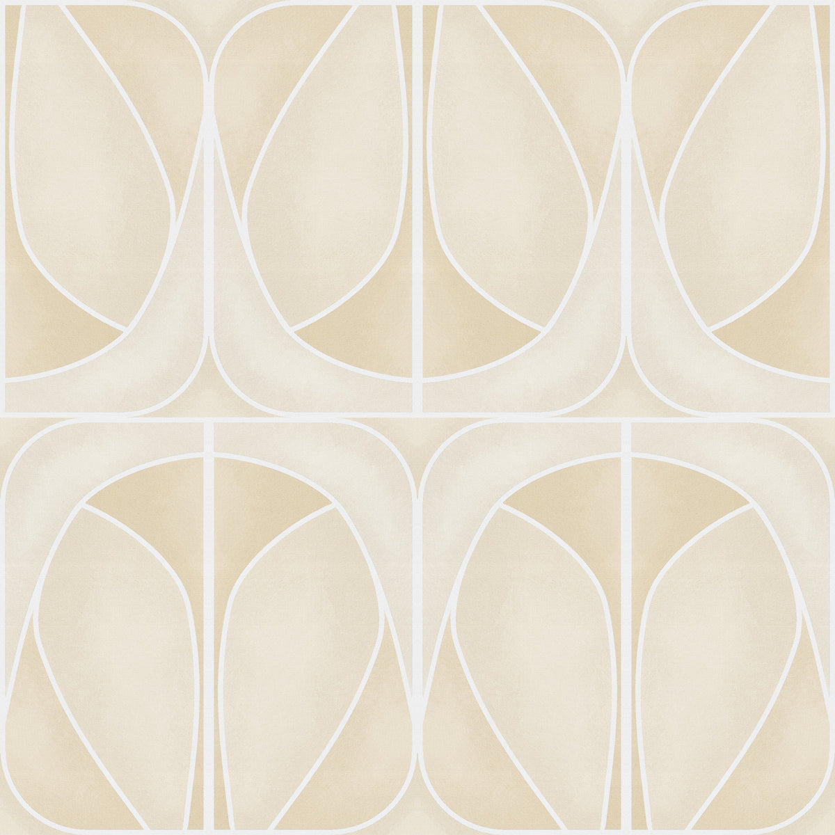 Softy Dèco Geometries -  Sand Charm Wallpaper⁠