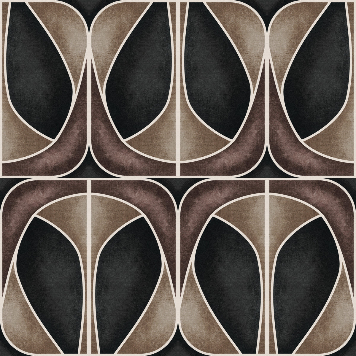 Softy Dèco Geometries -  Dramatic Charm Wallpaper⁠ in your room — zoomed