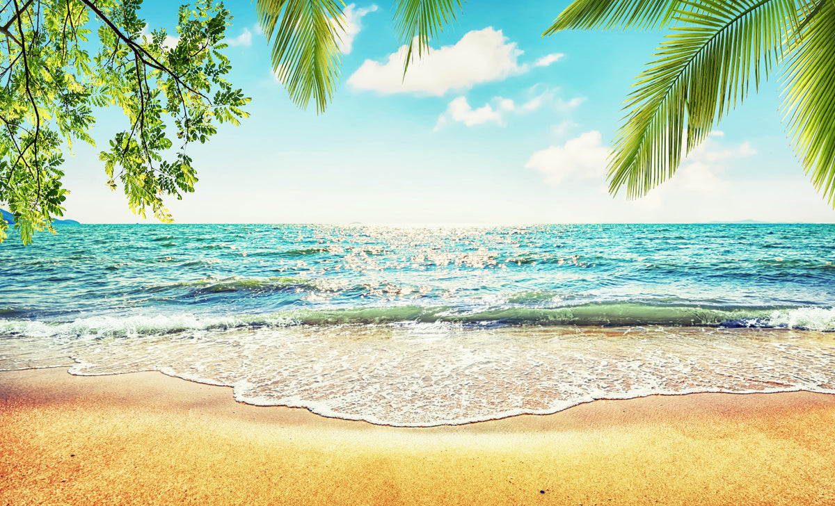 Coastal Beach Serenity Wall Mural
