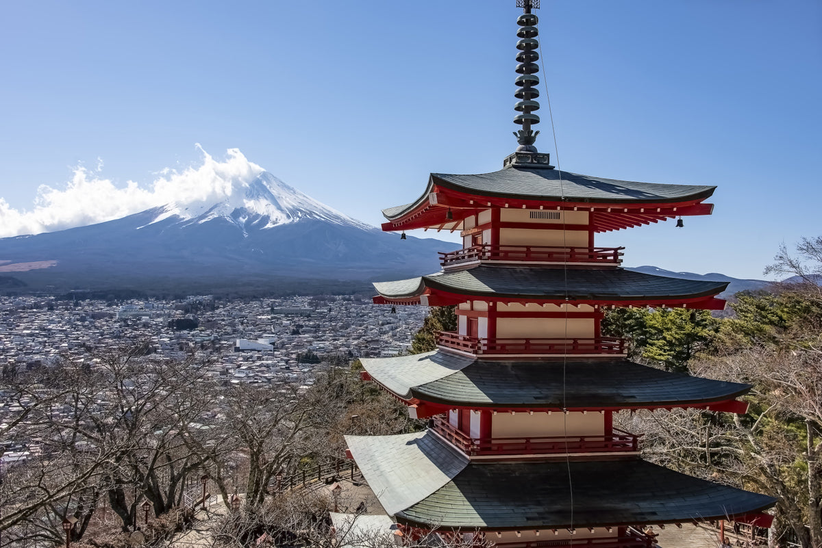 Fuji Vista Wall Mural in your room — zoomed