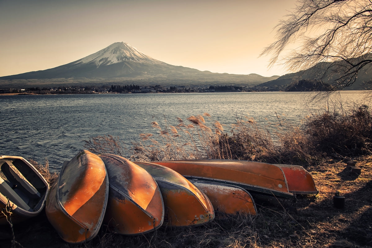 Fuji's Lakeside Calm Wall Mural