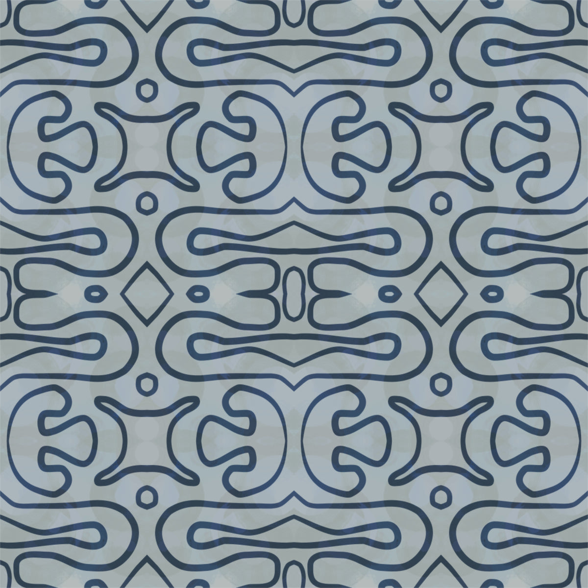 Indigo Flow Wallpaper⁠ in your room — zoomed