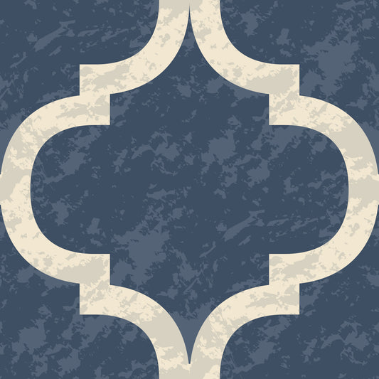 Moroccan Ogee - Twilight Blue Wallpaper⁠