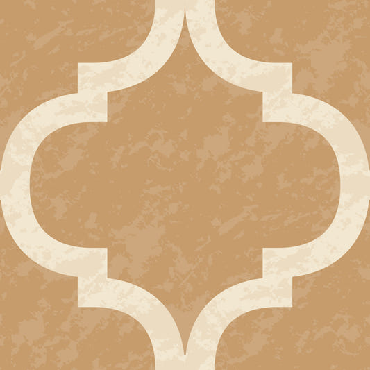 Moroccan Ogee - Golden Tan Wallpaper⁠