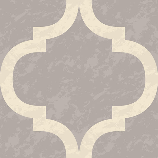 Moroccan Ogee - Stone Grey Wallpaper⁠