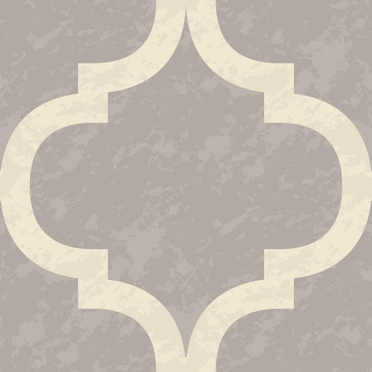 Moroccan Ogee - Stone Grey Wallpaper⁠