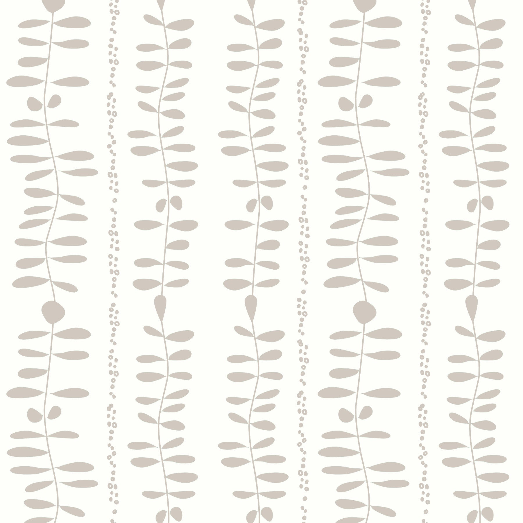 Leaves Cascade Cream Wallpaper⁠