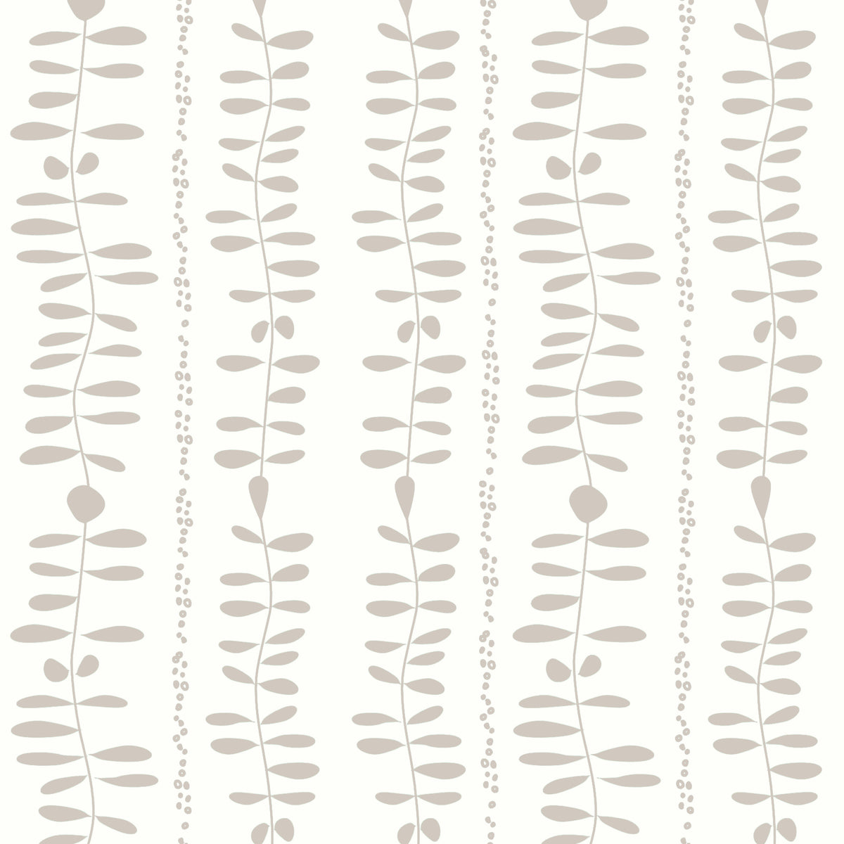 Leaves Cascade Cream Wallpaper⁠ in your room — zoomed