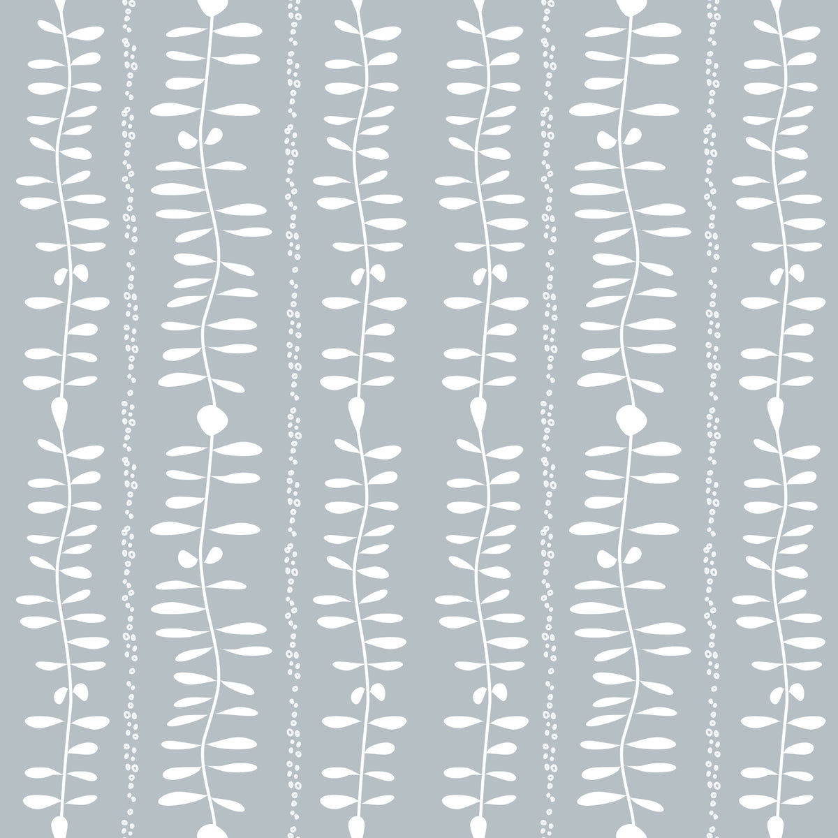 Leaves Cascade Gray Wallpaper⁠ in your room — zoomed