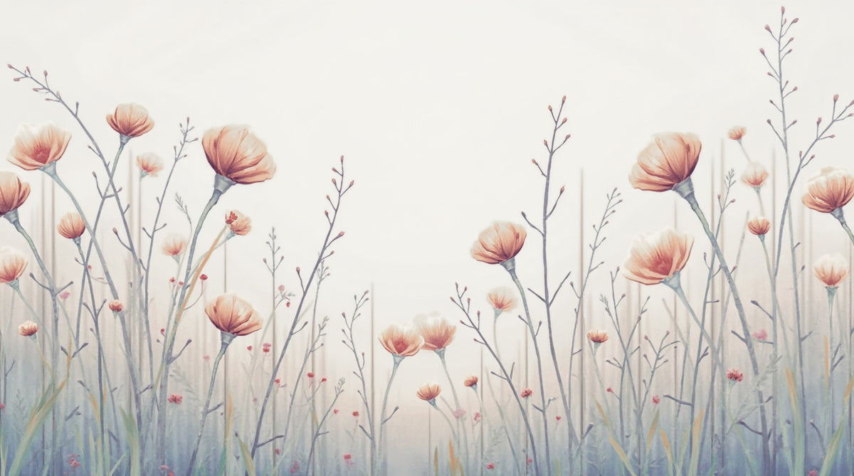 Whispering Blooms Wall Mural