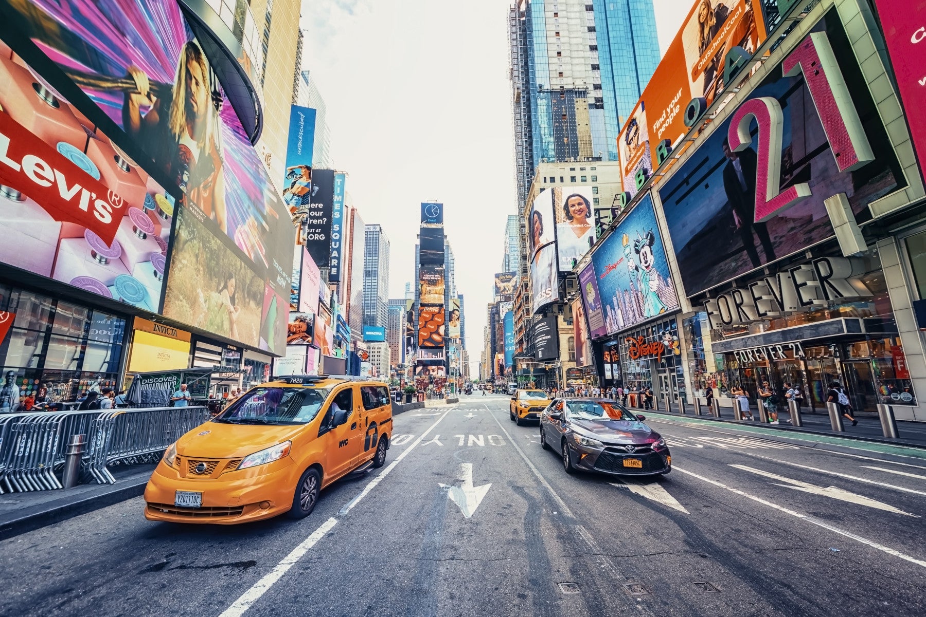 Times Square Hustle Wall Mural