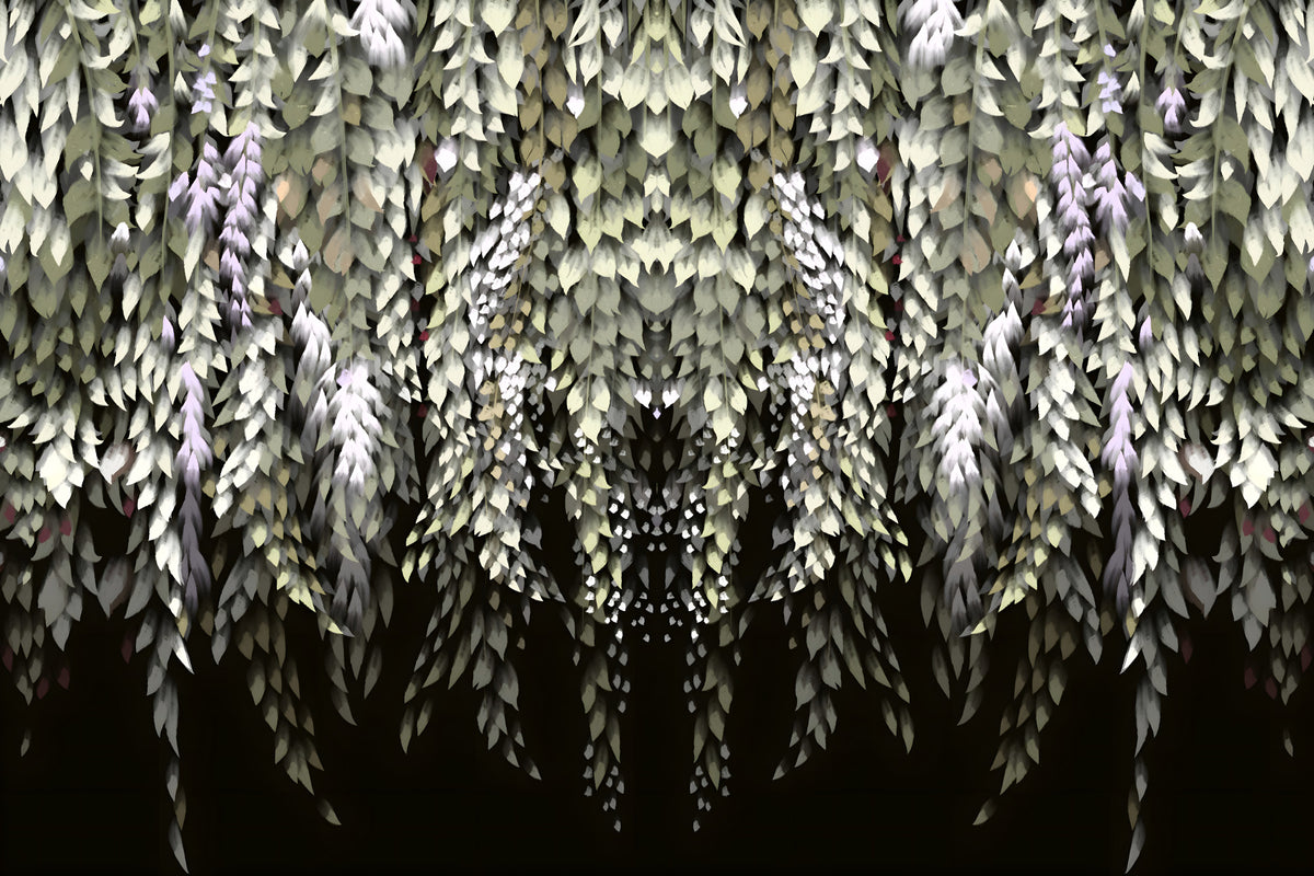 Wisteria Cascade Wall Mural