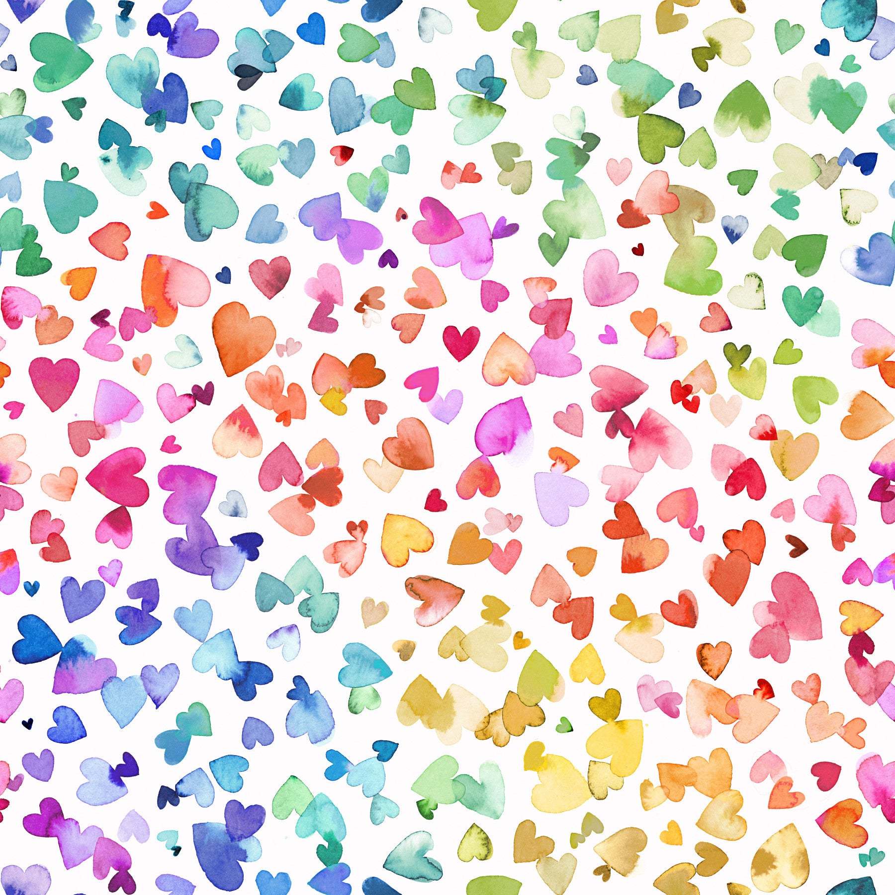 Watercolor Hearts Wallpaper⁠