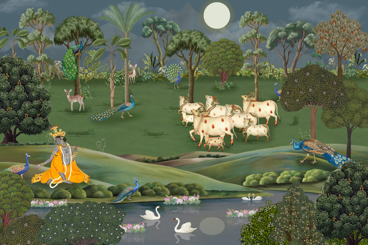 Gokul Grazing Wall Mural