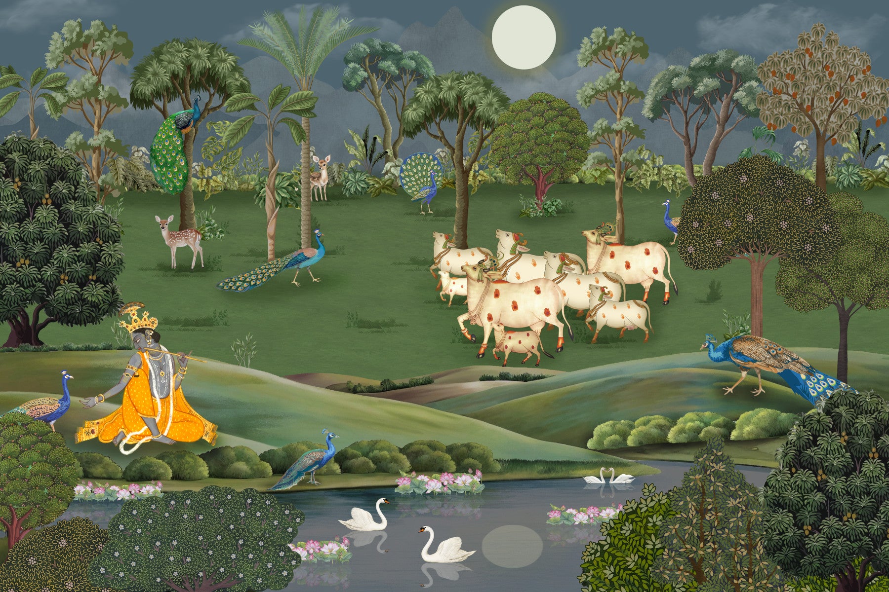 Gokul Grazing Wall Mural