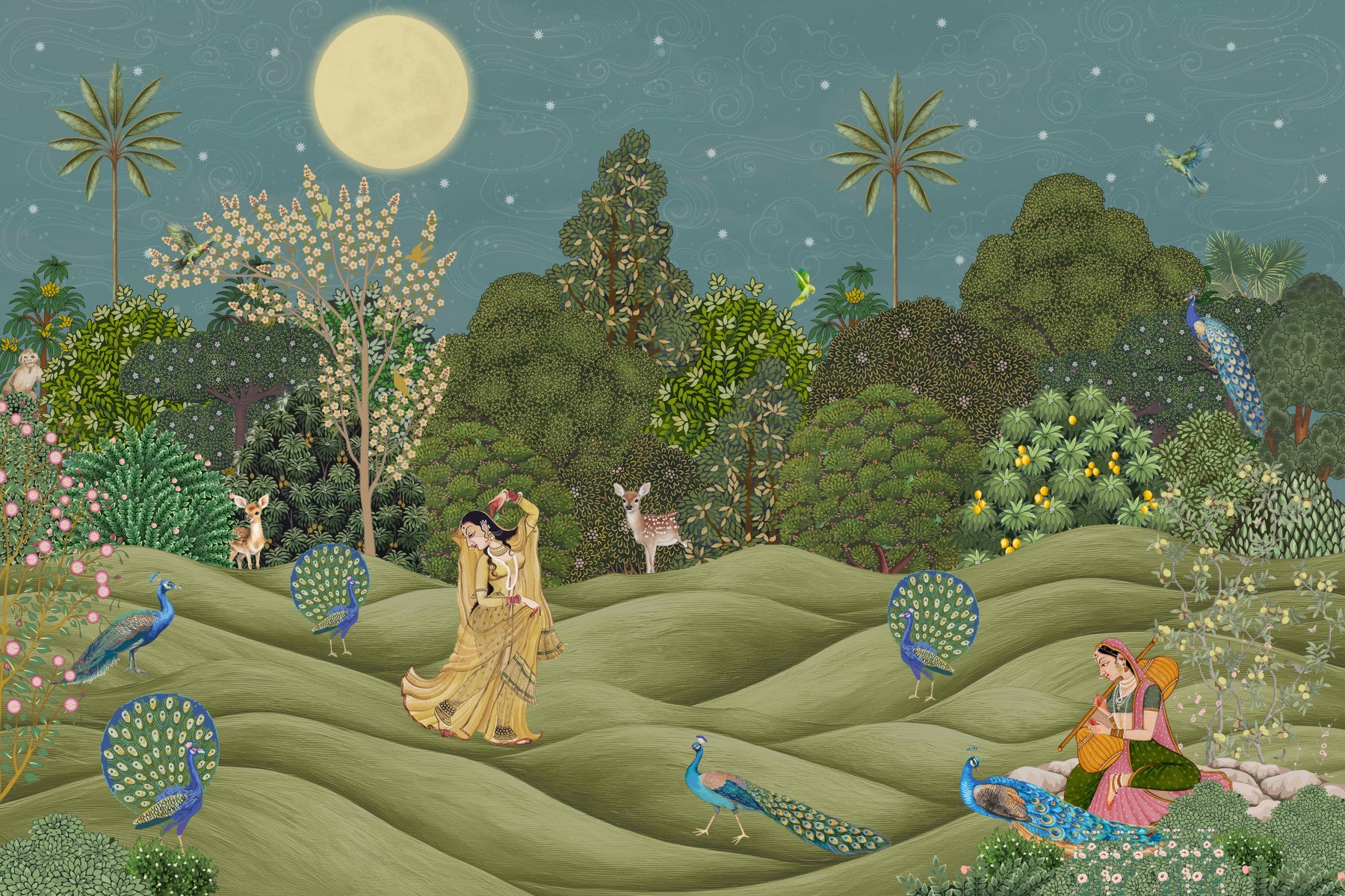 Purnima Paradise Wall Mural
