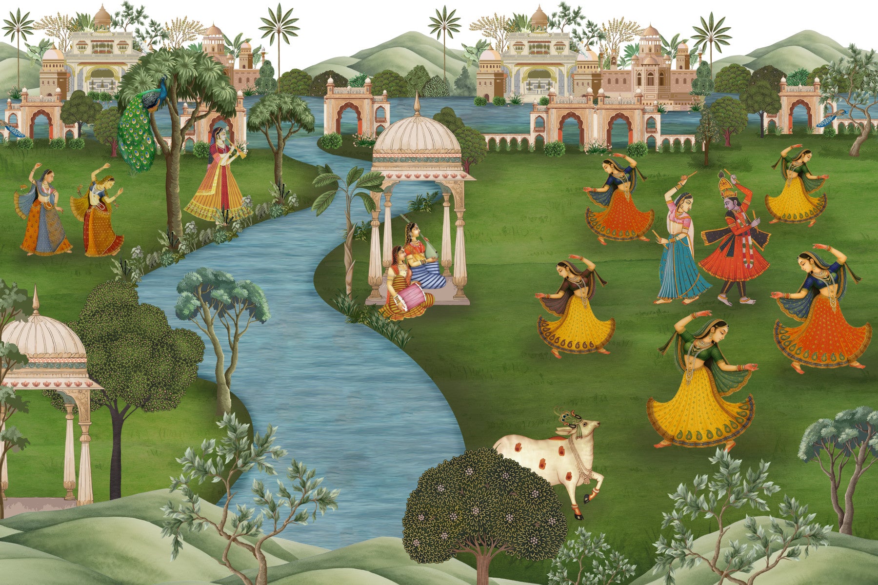 Ragamala Rhythm Wall Mural