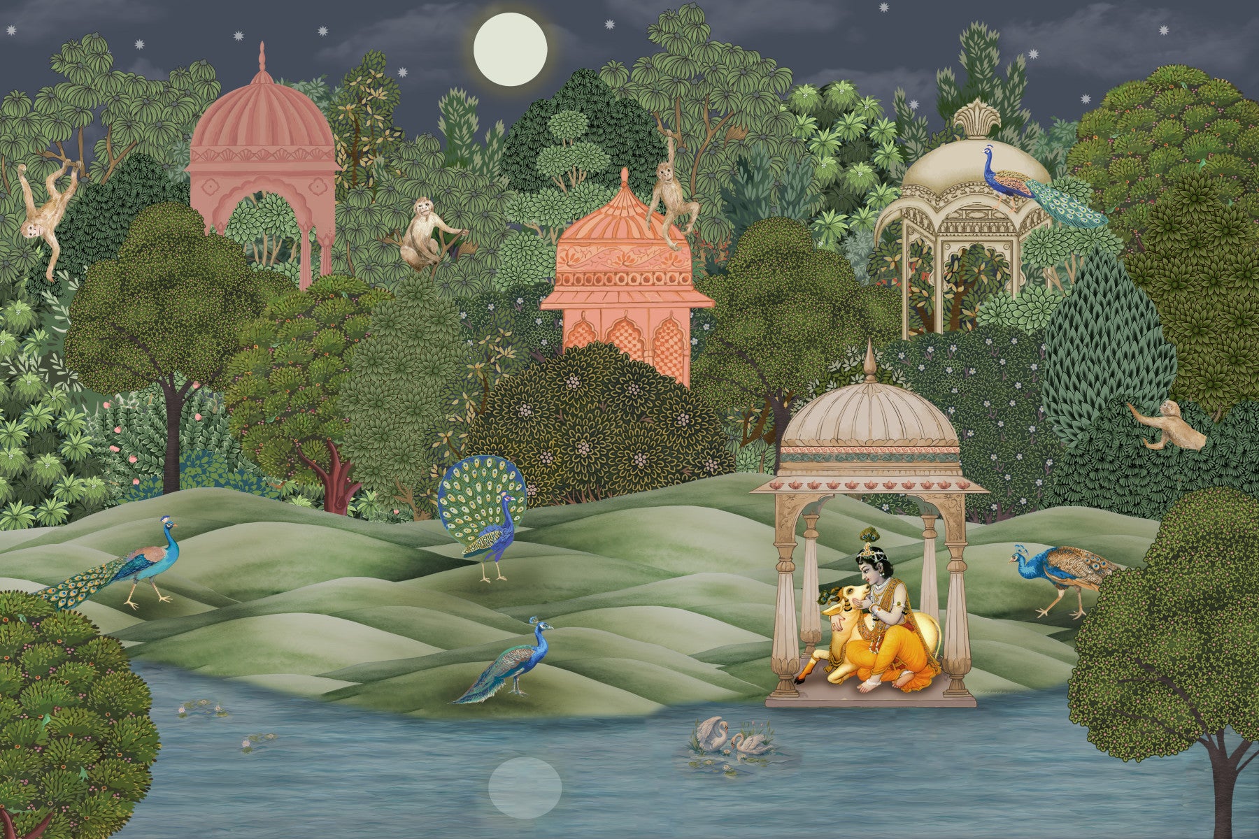 Vanara Vatika Wall Mural
