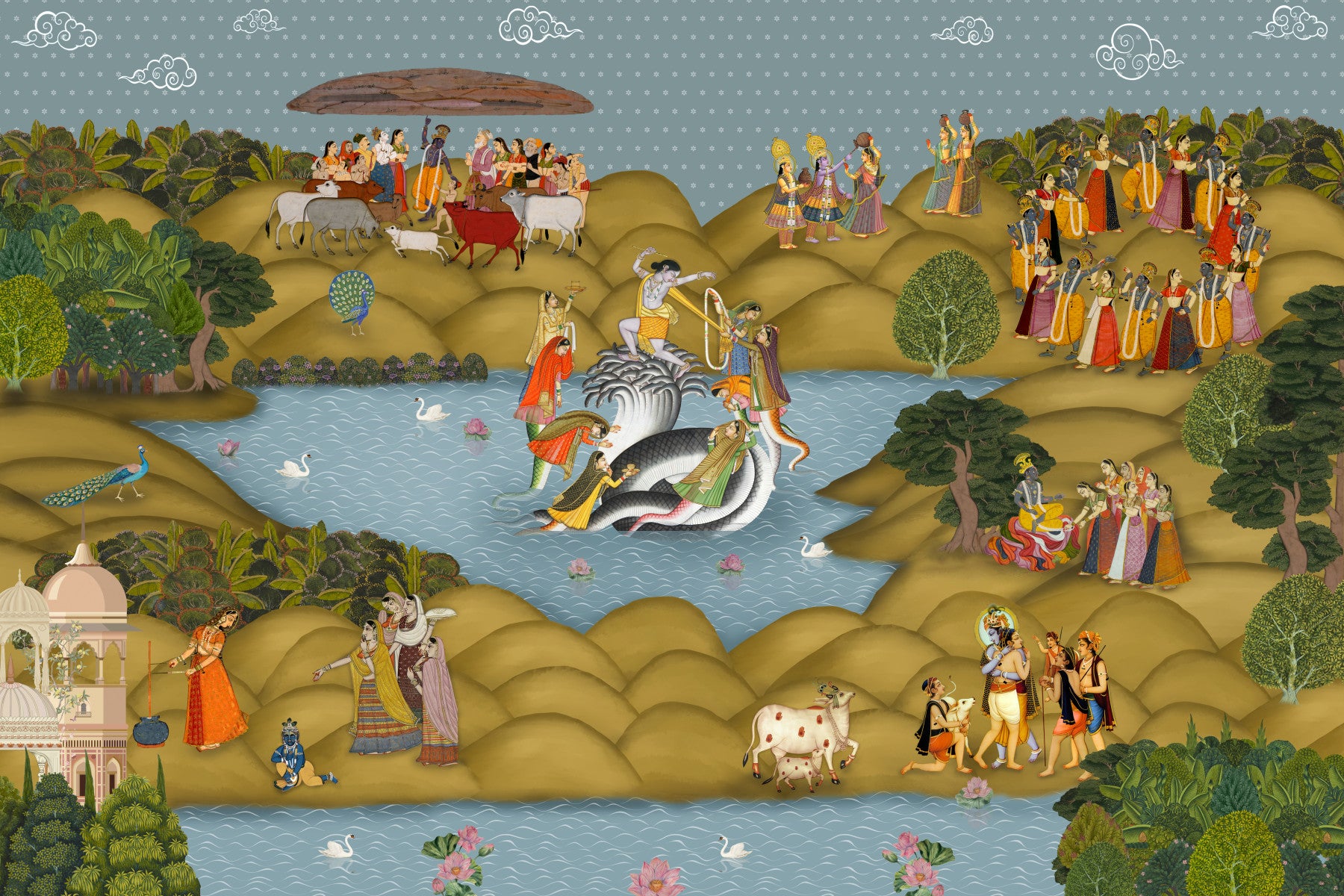 The Palace Jali Wall Mural