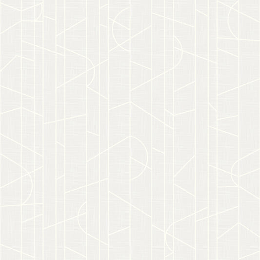 Elegant Lines Decor -  Cloud Dancer Canvas Wallpaper⁠