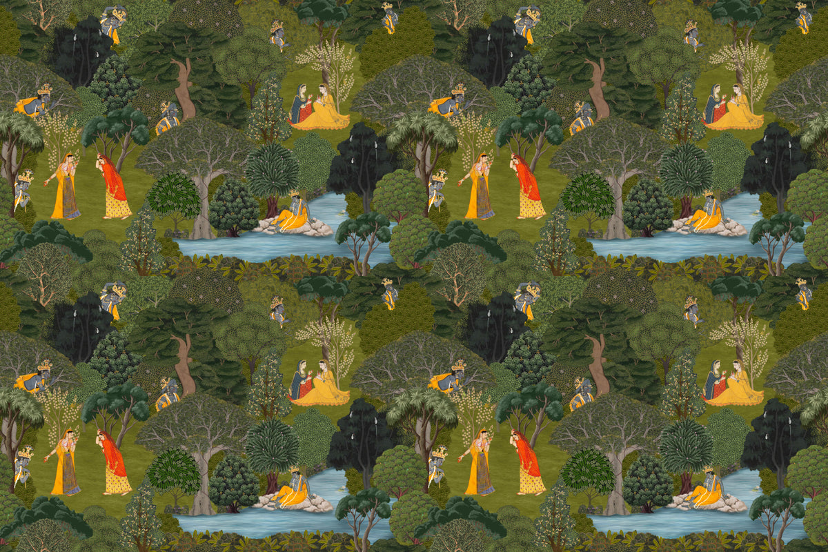 The Pichwai Grove Wall Mural