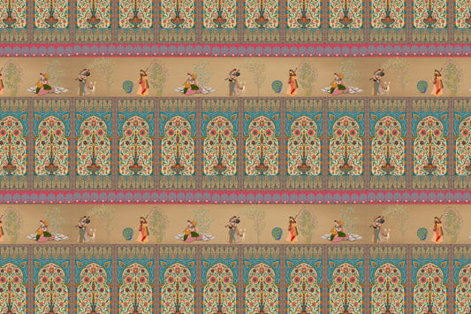 Courtly Serenade Wall Mural