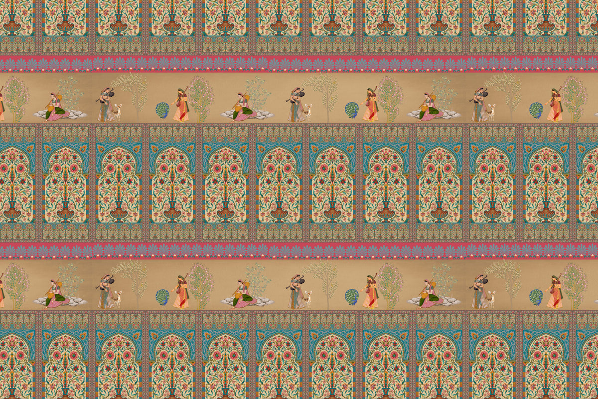 Courtly Serenade Wall Mural