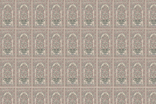 Mughal Bloom Arches Wall Mural