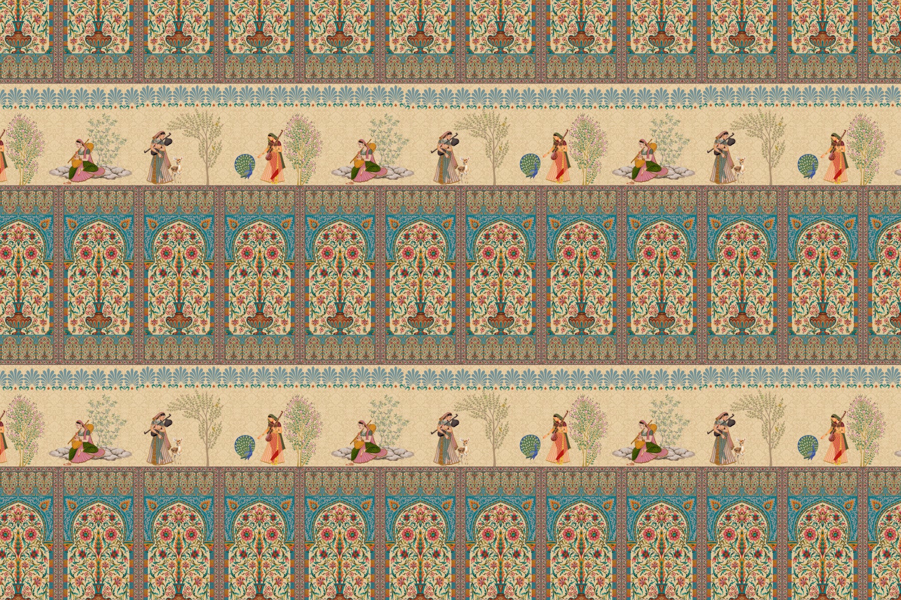 Mughal Melodies Wall Mural
