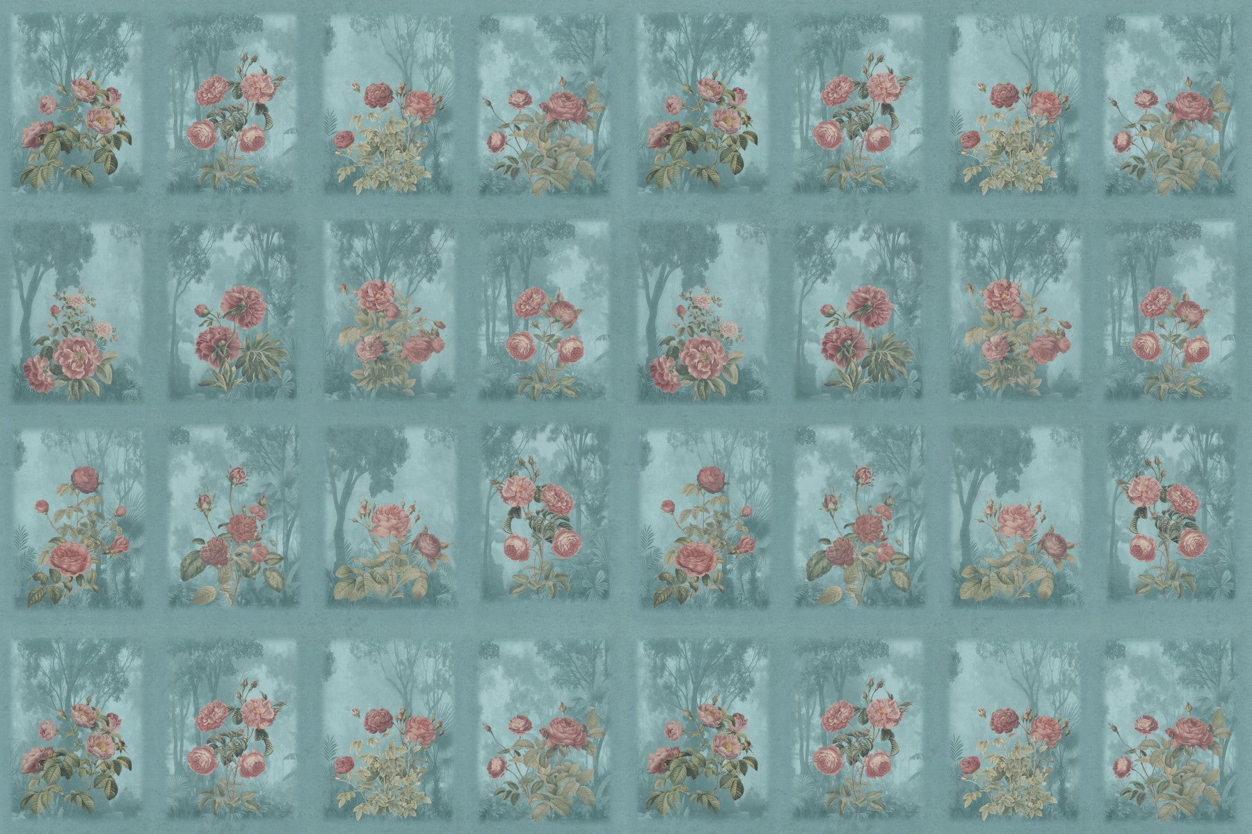 Forest Rose Dreams Wall Mural