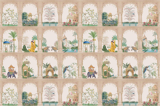 Indian Palace View Wall Mural