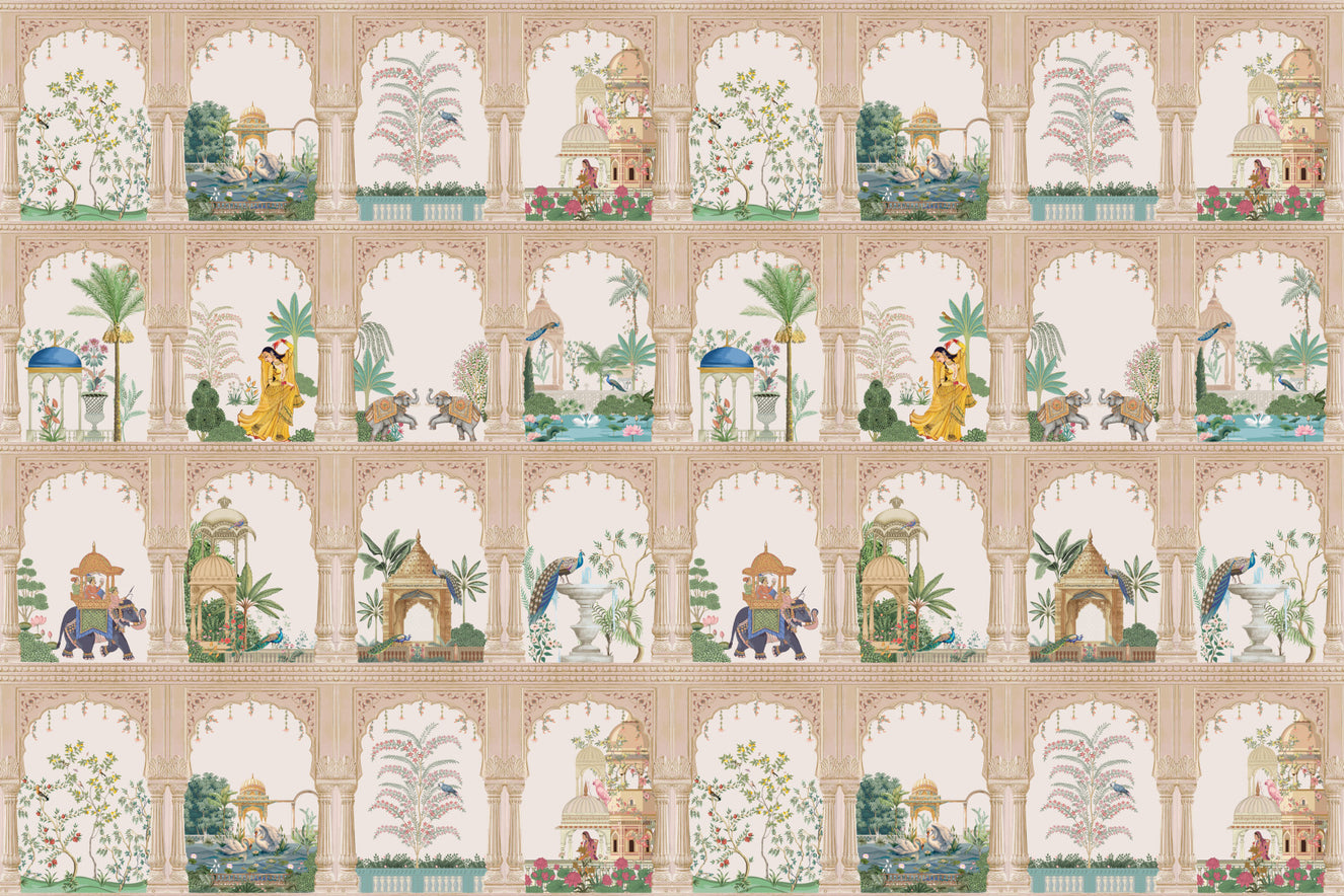 Indian Palace View Wall Mural