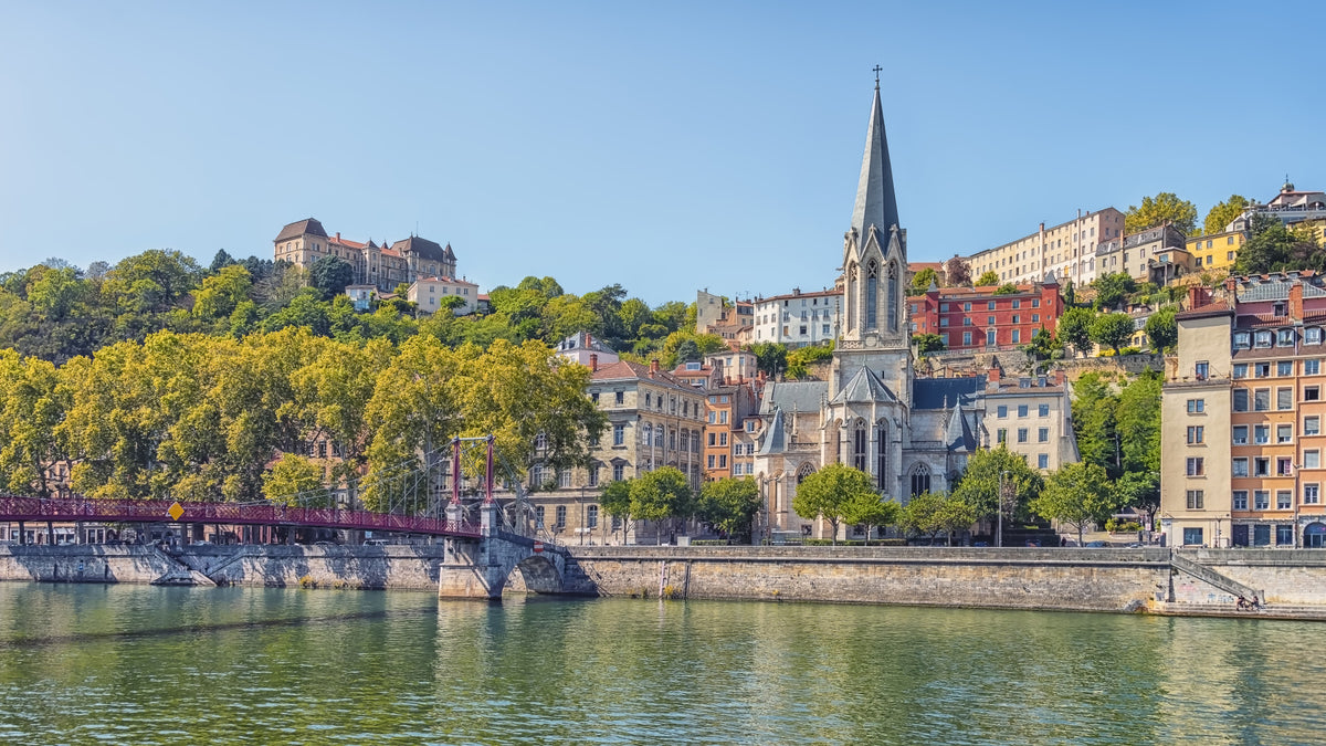 Riverside Charm: Lyon Wall Mural