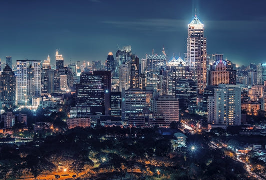 Night Cityscape Wall Mural