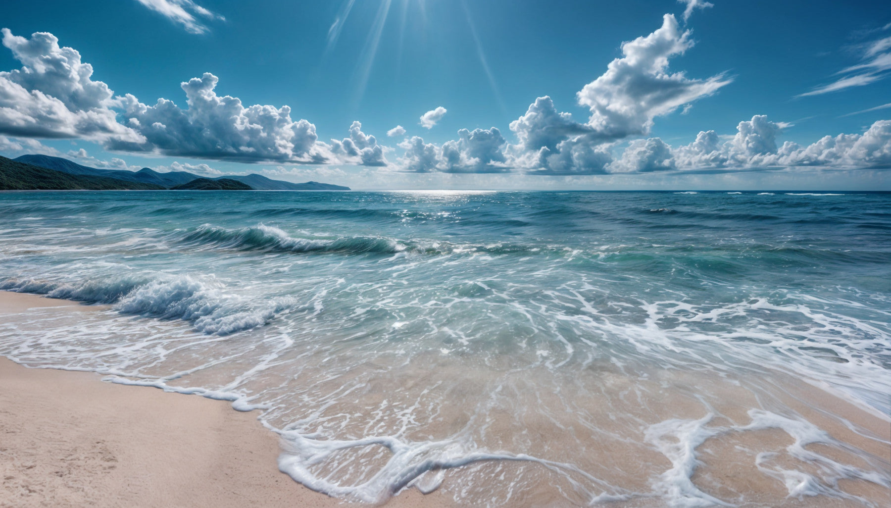 Azure Horizons Wall Mural
